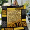 Sunflowers  On Day When My Children Are Grow Quilt  Quilt